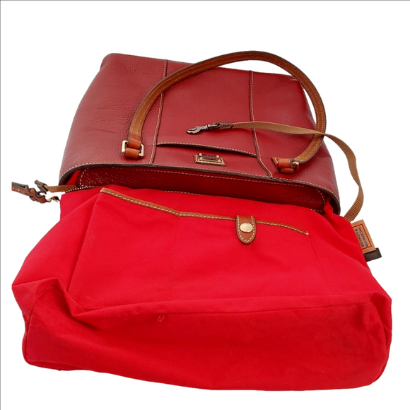 Dooney & Bourke Lexington Bordeaux Pebble Leather Purse - Picture 14 of 16